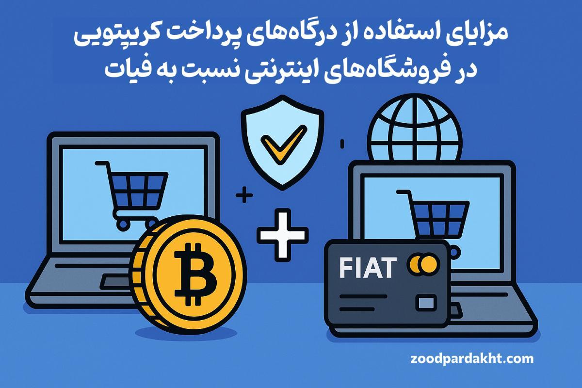 زودپرداخت-zoodpardakht/مقایسه پرداخت کریپتویی و فیات در فروشگاه اینترنتی