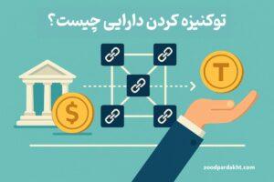 زودپرداخت-zoodpardakht/تصویر مفهومی توکنیزه کردن دارایی روی بلاکچین
