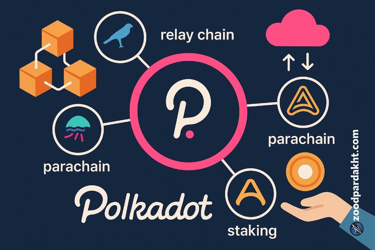 زودپرداخت-zoodpardakht/نمودار اکوسیستم پولکادات شامل ریله چین، پاراچین‌ها و استیکینگ